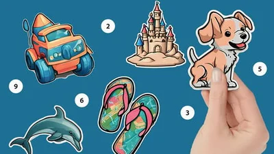 Sticker Book Puzzle: Color By Number thumbnail